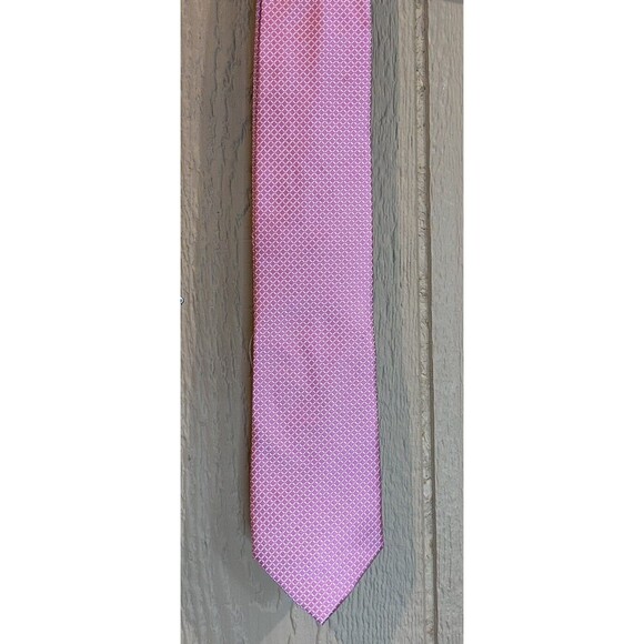 NAUTICA Men's 100% Silk Necktie Designer Pink  EUC - Picture 1 of 4
